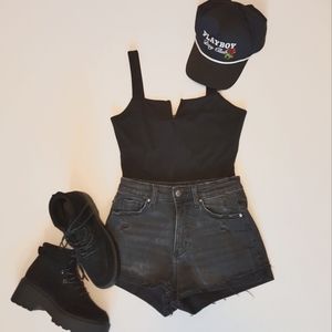 Black Fashion Bodysuit